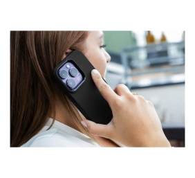 Fixed | MagFlow | Back cover | Apple | iPhone 15 Plus | Liquid silicon | Black