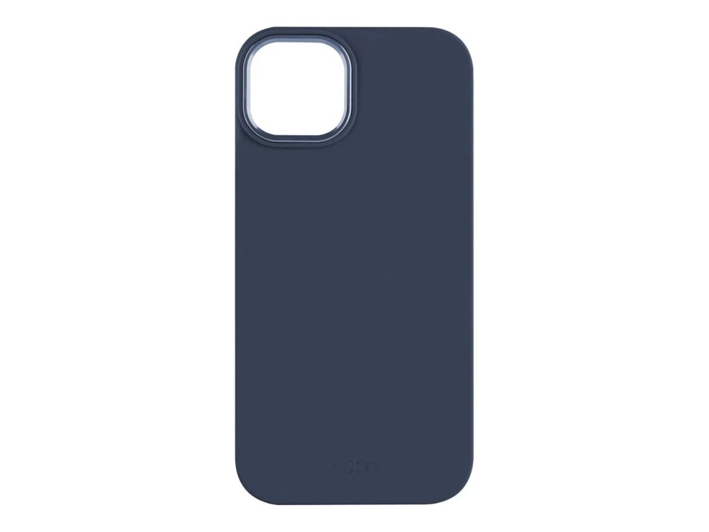 Fixed | MagFlow | Back cover | Apple | iPhone 15 Plus | Liquid silicon | Blue