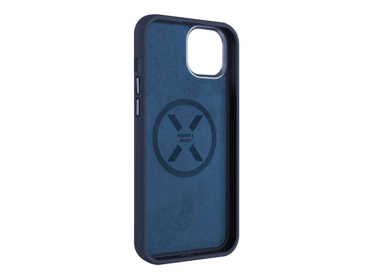 Fixed | MagFlow | Back cover | Apple | iPhone 15 Plus | Liquid silicon | Blue