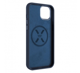 Fixed | MagFlow | Back cover | Apple | iPhone 15 Plus | Liquid silicon | Blue