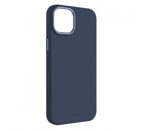 Fixed | MagFlow | Back cover | Apple | iPhone 15 Plus | Liquid silicon | Blue