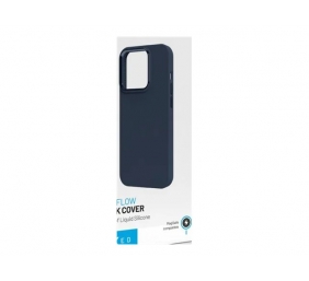 Fixed | MagFlow | Back cover | Apple | iPhone 15 Plus | Liquid silicon | Blue