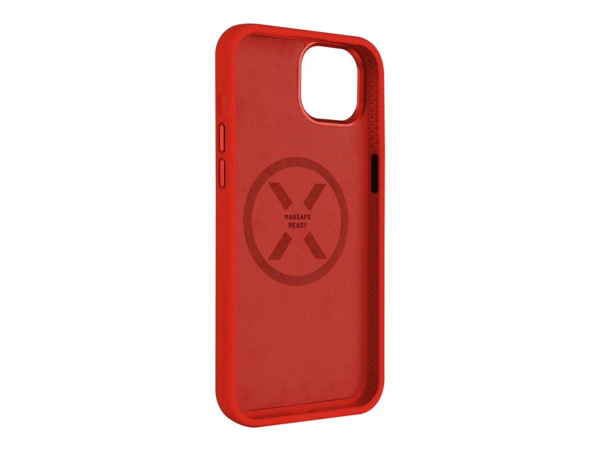 Fixed | MagFlow | Back cover | Apple | iPhone 15 Plus | Liquid silicon | Red