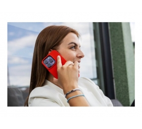 Fixed | MagFlow | Back cover | Apple | iPhone 15 Plus | Liquid silicon | Red