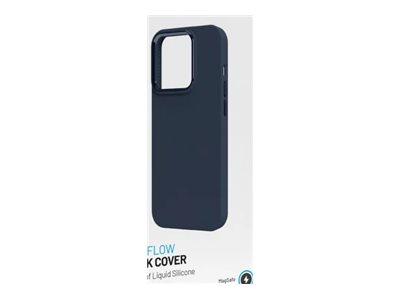 Fixed | MagFlow | Back cover | Apple | iPhone 15 | Liquid silicon | Blue