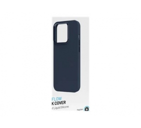 Fixed | MagFlow | Back cover | Apple | iPhone 15 | Liquid silicon | Blue