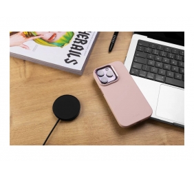 Fixed | MagFlow | Back cover | Apple | iPhone 15 | Liquid silicon | Pink