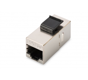 CAT 5e modular coupler, shielded RJ45 to RJ45, for panel connection