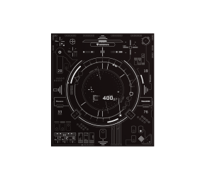 Genesis Tellur 400 Square Hud Floor Mat | Black