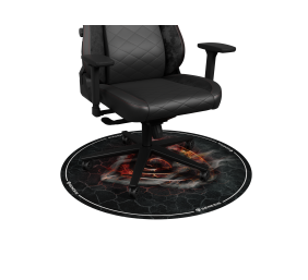 Genesis Tellur 400 Round Lava Floor Mat | Black
