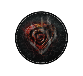 Genesis Tellur 400 Round Lava Floor Mat | Black