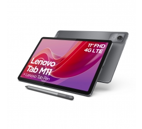 Lenovo | Tab (without power adapter) | M11 TB330XU | 11 " | Luna Grey | IPS | 1920 x 1200 pixels | MediaTek Helio G88 | 8 GB | Soldered LPDDR4x | 128 GB | 4G | Wi-Fi | Front camera | 8 MP | Rear camera | 8 MP | Bluetooth | 5.1 | Android | 13 | Warranty 24