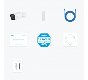 Reolink | Smart PoE IP Camera with Person/Vehicle Detection | P320 | Bullet | 5 MP | 4mm/F2.0 | IP67 | H.264 | Micro SD, Max. 256 GB