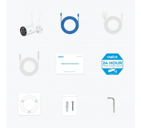 Reolink | 4K WiFi 6 Surveillance Camera | W330 | Bullet | 8 MP | 4mm/F1.6 | IP67 | H.265 | Micro SD, Max. 512 GB