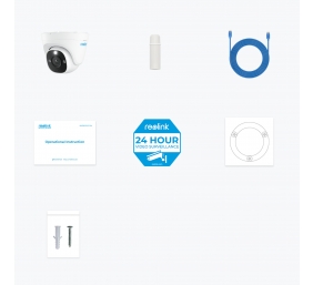 Reolink | Ultra HD Smart PoE Dome Camera with Person/Vehicle Detection and Color Night Vision | P344 | Dome | 12 MP | 2.8mm/F1.6 | IP66 | H.265 | Micro SD, Max. 256GB