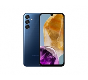 Samsung Galaxy M15 (M156) | Dark Blue | 6.5 " | Super AMOLED | 1080 x 2340 pixels | Mediatek | Dimensity 6100+ (6 nm) | Internal RAM 4 GB | 128 GB | microSDXC | Dual SIM | Nano-SIM | 4G | 5G | Main camera resolution 50+5+2 MP | Secondary camera resolution
