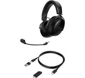HyperX Cloud III Belaidės žaidimų ausinės, Juoda