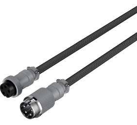 HP HyperX USB-C Coiled Cable Gray
