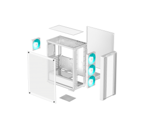 Deepcool CC560 V2 | White | Mid Tower | Power supply included No | ATX