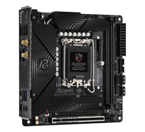 ASRock B760I LIGHTNING WIFI | Processor family Intel | Processor socket LGA1700 | DDR5 | Supported hard disk drive interfaces SATA, M.2 | Number of SATA connectors 3