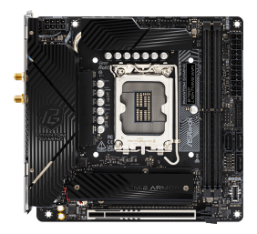 ASRock B760I LIGHTNING WIFI | Processor family Intel | Processor socket LGA1700 | DDR5 | Supported hard disk drive interfaces SATA, M.2 | Number of SATA connectors 3