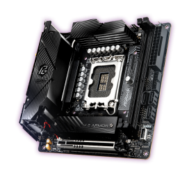 ASRock B760I LIGHTNING WIFI | Processor family Intel | Processor socket LGA1700 | DDR5 | Supported hard disk drive interfaces SATA, M.2 | Number of SATA connectors 3