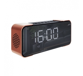 Adler | Wireless alarm clock with radio | AD 1190 | Alarm function | AUX in | Copper/Black