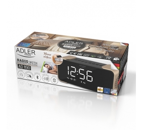 Adler | Wireless alarm clock with radio | AD 1190 | Alarm function | AUX in | Copper/Black
