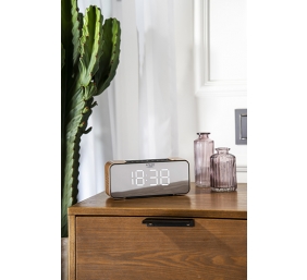 Adler | Wireless alarm clock with radio | AD 1190 | Alarm function | AUX in | Copper/Black