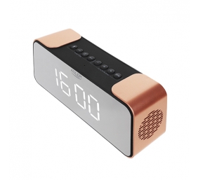 Adler | Wireless alarm clock with radio | AD 1190 | Alarm function | AUX in | Copper/Black