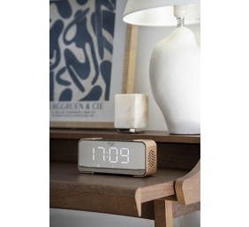 Adler | Wireless alarm clock with radio | AD 1190 | Alarm function | AUX in | Copper/Black