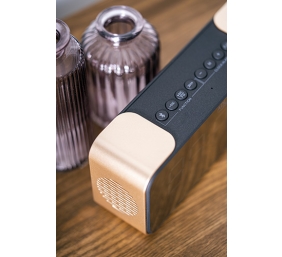 Adler | Wireless alarm clock with radio | AD 1190 | Alarm function | AUX in | Copper/Black