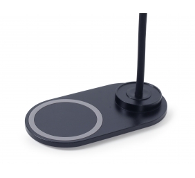 Gembird TA-WPC10-LED-01 Desk lamp with wireless charger, Black | Cold white, warm white, natural 2893-7072 K | Phone or tablet with built-in Qi wireless charging