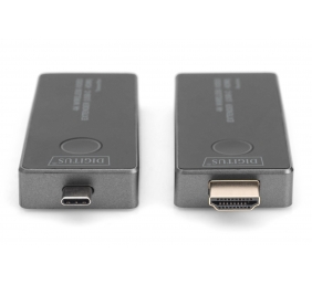 Digitus 4K Wireless Video Extender, 30 m (USB-C - HDMI) | DS-55324 | Black/Silver