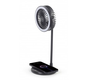 Gembird | TA-WPC10-LEDFAN-01 Desktop Fan With Lamp And Wireless Charger | N/A | Phone or tablet with built-in Qi wireless charging