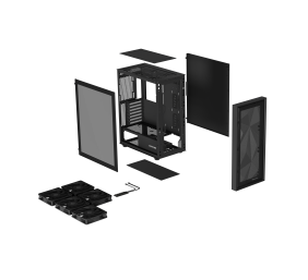 NATEC Genesis PC Case Diaxid 605F black