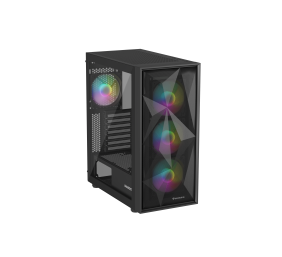 Genesis Gaming PC Case | Diaxid 605 ARGB | Black | Midi Tower | Power supply included No