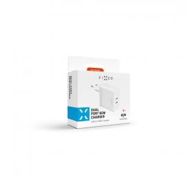 Fixed | Dual USB-C Mains Charger, PD support, 65W