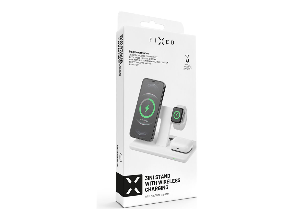 Fixed | Stand with wireless charging 3in1 | FIXMPOS-WH MagPowerstation