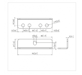 Vogels | Other | PFA 9126 Bracket kit for PFB 34xx | Silver