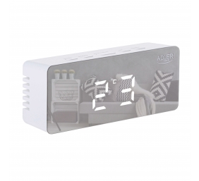 Adler | Alarm Clock | AD 1189W | Alarm function | White