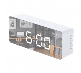 Adler | Alarm Clock | AD 1189W | Alarm function | White
