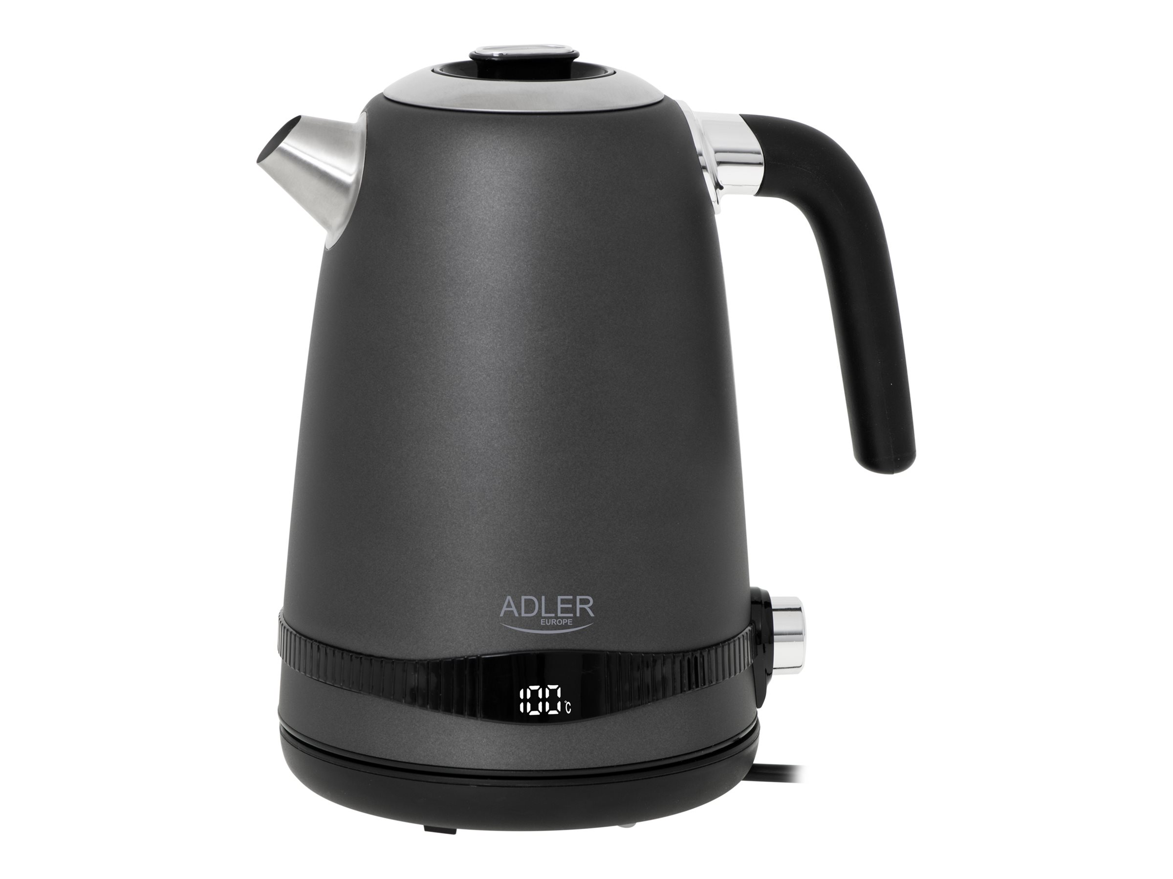 Adler Kettle | AD 1295g SS | Electric | 2200 W | 1.7 L | Stainless Steel | 360° rotational base | Grey