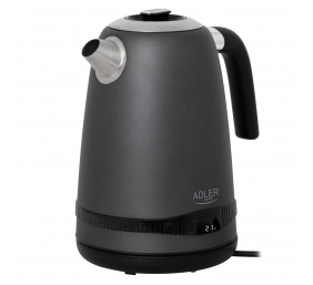 Adler Kettle | AD 1295g SS | Electric | 2200 W | 1.7 L | Stainless Steel | 360° rotational base | Grey