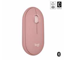 Logitech Pebble 2 M350s Belaidė pelė, RF Wireless + Bluetooth, 4000 DPI, Tonal Rose