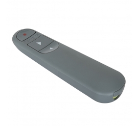 Targus EcoSmart Antimicrobial ControlPlus Wireless Presenter | Grey | Depth 23 mm | Height 131 mm | PCR | Width 37 mm