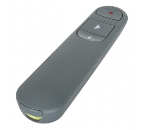 Targus EcoSmart Antimicrobial ControlPlus Wireless Presenter | Grey | Depth 23 mm | Height 131 mm | PCR | Width 37 mm