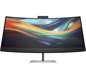 HP 740pm Series 7 Pro 5K Curved Conferencing Monitor - OPENBOX - 39.7" 5120x2160 WUHD 300-nit AG, IPS HDR, 2x USB-C(100W)/HDMI/DisplayPort, 4x USB, speakers, 4K webcam, RJ-45 LAN, height adjustable/tilt/swivel, 3 years (replaces Z40c G3)