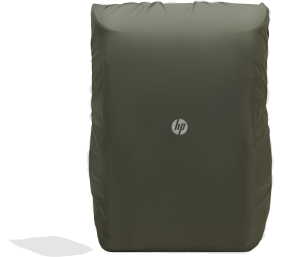 HP Modular 15.6 Backpack, 3-in-One (Pouch, Backpack, Sleeve), Water Resistant, Cable Pass-through, 27 Liter Capacity - Dark Olive Green