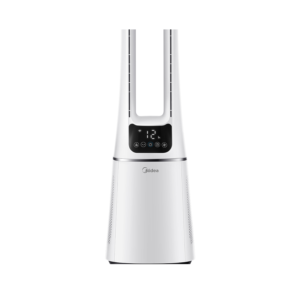 Midea | Bladeless Fan with Air purifier | MFP-120 | Stand fan | White | Diameter 15 cm | Number of speeds 10 | Oscillation | Remote control | Timer